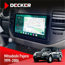 Штатная магнитола Mitsubishi Pajero 1999-2006 Decker D9004 6x128, DSP 360, 2k