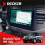 Штатная магнитола Mitsubishi Pajero 1999-2006 Decker D9004 6x128, DSP 360, 2k