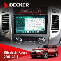 Штатна магнітола Mitsubishi Pajero 2007-2021 AMP Rockford Decker D9004 6x128, DSP 360, 2k