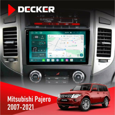 Штатная магнитола Mitsubishi Pajero 2007-2021 Decker D9004 6x128, DSP 360, 2k