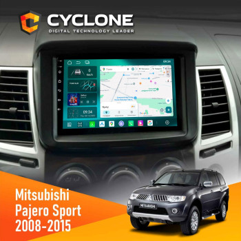 Штатна магнітола Mitsubishi Pajero Sport 2008-2015 Cyclone C9-013 4x64 DSP 4G