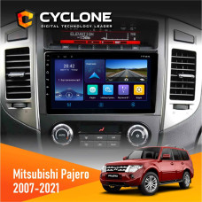  Штатна магнітола Mitsubishi Pajero 2007-2021 Cyclone C9006 4x64, DSP, DVR