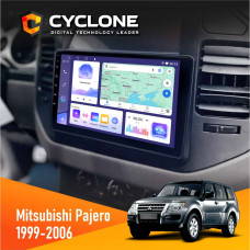 Штатная магнитола Mitsubishi Pajero 1999-2006 Cyclone C9008 4x64, DSP