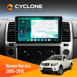 Штатная магнитола Nissan Navara (D40) 2005-2010 Cyclone C9-013 4x64 DSP 4G