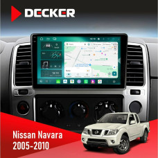 Штатна магнітола Nissan Navara (D40) 2005-2010 Decker D9004 6x128, DSP 360, 2k