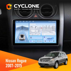 Штатная магнитола Nissan Rogue 2007-2015 Cyclone C9009 4x64, DSP, 4G, 2k