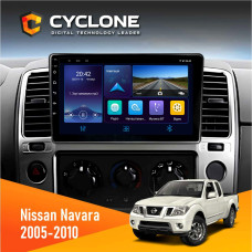 Штатная магнитола Nissan Navara (D40) 2005-2010 Cyclone C9006 4x64, DSP, DVR