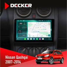 Штатна магнітола Nissan Qashqai 2007-2014 360 Cam Decker D9004 6x128, DSP 360, 2k