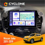 Штатна магнітола Nissan Juke 2011-2019 Cyclone C9-011 4x64, DSP