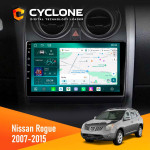 Штатна магнітола Nissan Rogue 2007-2015 Cyclone C9-013 4x64 DSP 4G