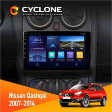 Штатная магнитола Nissan Qashqai 2007-2014 360 Cam Cyclone C9006 4x64, DSP, DVR