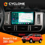 Штатная магнитола Nissan X-Trail 2001-2004 Cyclone C9-013 4x64 DSP 4G