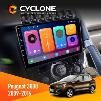 Штатная магнитола Peugeot (3008) 2009-2016 Climate Cyclone C9CPL 2x32