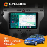 Штатна магнітола Opel Astra H Zafira B Black Cyclone C9-013 4x64 DSP 4G