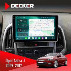 Штатная магнитола Opel Astra j 2009-2017 Decker D9004 6x128, DSP 360, 2k