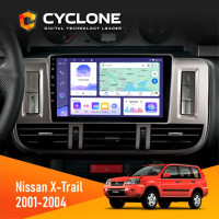 Штатная магнитола Nissan X-Trail 2001-2004 Cyclone C9-011 4x64, DSP