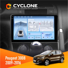 Штатная магнитола Peugeot (3008) 2009-2016 Climate Cyclone C9009 4x64, DSP, 4G, 2k