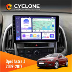 Штатная магнитола Opel Astra j 2009-2017 Cyclone C9-011 4x64, DSP