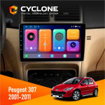Штатная магнитола Peugeot 307 2001-2011 Cyclone C9CPL 2x32