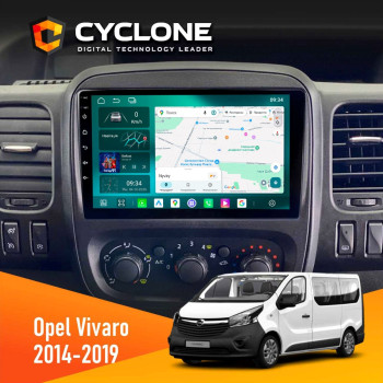 Штатна магнітола Opel Vivaro 2014-2019 Cyclone C9-013 4x64 DSP 4G
