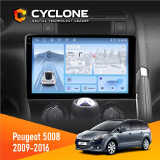 Штатная магнитола Peugeot (5008) 2009-2016 Climate Cyclone C9009 4x64, DSP, 4G, 2k