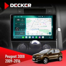 Штатна магнітола Peugeot (3008) 2009-2016 Decker D9004 6x128, DSP 360, 2k