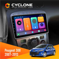  Штатна магнітола Peugeot 308 2007-2013 Silver Cyclone C9CPL 2x32