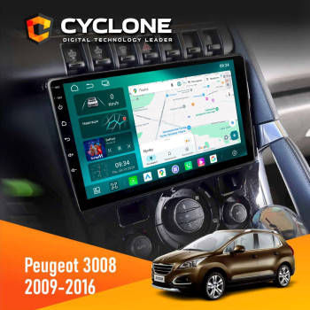 Штатна магнітола Peugeot (3008) 2009-2016 Climate Cyclone C9-013 4x64 DSP 4G
