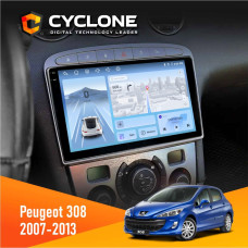 Штатная магнитола Peugeot 308 2007-2013 Silver Cyclone C9009 4x64, DSP, 4G, 2k