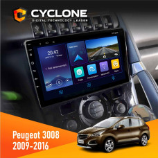  Штатна магнітола Peugeot (3008) 2009-2016 Climate Cyclone C9006 4x64, DSP, DVR