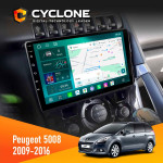 Штатная магнитола Peugeot (5008) 2009-2016 Climate Cyclone C9-013 4x64 DSP 4G