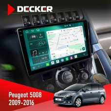 Штатная магнитола Peugeot (5008) 2009-2016 Climate Decker D9004 6x128, DSP 360, 2k