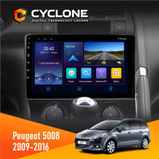  Штатна магнітола Peugeot (5008) 2009-2016 Cyclone C9006 4x64, DSP, DVR