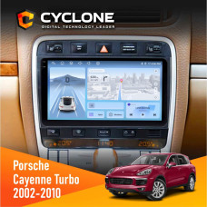 Штатная магнитола Porsche Cayenne Turbo 2002-2010 Cyclone C9009 4x64, DSP, 4G, 2k