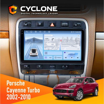 Штатна магнітола Porsche Cayenne Turbo 2002-2010 Cyclone C9-012 4x64 DSP 4G