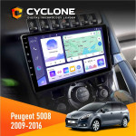Штатная магнитола Peugeot (5008) 2009-2016 Climate Cyclone C9-011 4x64, DSP