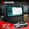 Штатная магнитола Peugeot 407 2004-2010 Decker D9004 6x128, DSP 360, 2k