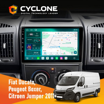 Штатная магнитола Peugeot Boxer 2011 Cyclone C9-013 4x64 DSP 4G
