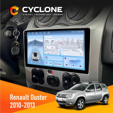 Штатная магнитола Renault Duster 2010-2013 Cyclone C9009 4x64, DSP, 4G, 2k