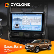  Штатна магнітола Renault Duster 2015+ Cyclone C9009 4x64, DSP, 4G, 2k