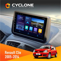  Штатна магнітола Renault Clio 2005-2014 (9'') Cyclone C9006 4x64, DSP, DVR