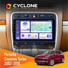 Штатная магнитола Porsche Cayenne Turbo 2002-2010 Cyclone C9008 4x64, DSP