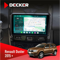 Штатная магнитола Renault Duster 2015+ Decker D9004 6x128, DSP 360, 2k