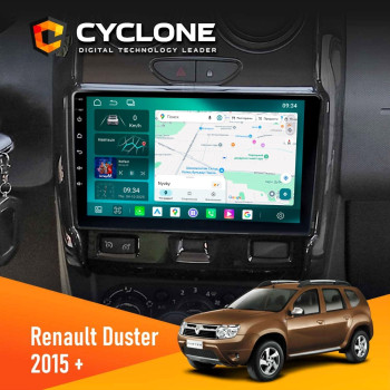 Штатная магнитола Renault Duster 2015-2022 Cyclone C9-013 4x64 DSP 4G