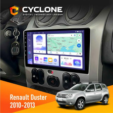 Штатная магнитола Renault Duster 2010-2013 Cyclone C9008 4x64, DSP