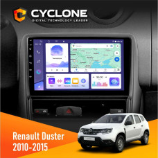 Штатная магнитола Renault Duster 2010-2015 Cyclone C9008 4x64, DSP