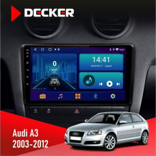 Штатная магнитола Audi A3 2003-2012 Decker D9001 4x64, DSP