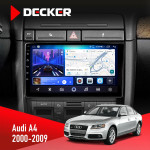 Штатная магнитола Audi A4 2000-2009 Decker D9-006 4x64, 4G