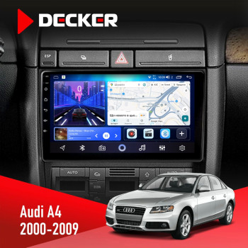 Штатна магнітола Audi A4 2000-2009 Decker D9-006 4x64, 4G