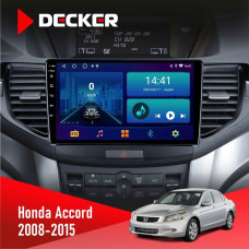 Штатная магнитола Honda Accord 2008-2015 Decker D9001 4x64, DSP